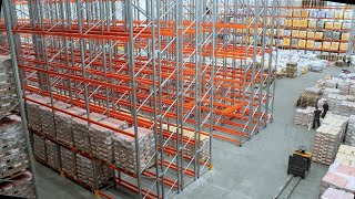 Time lapse and drone video of the Pallet Racking in Funza for CCL