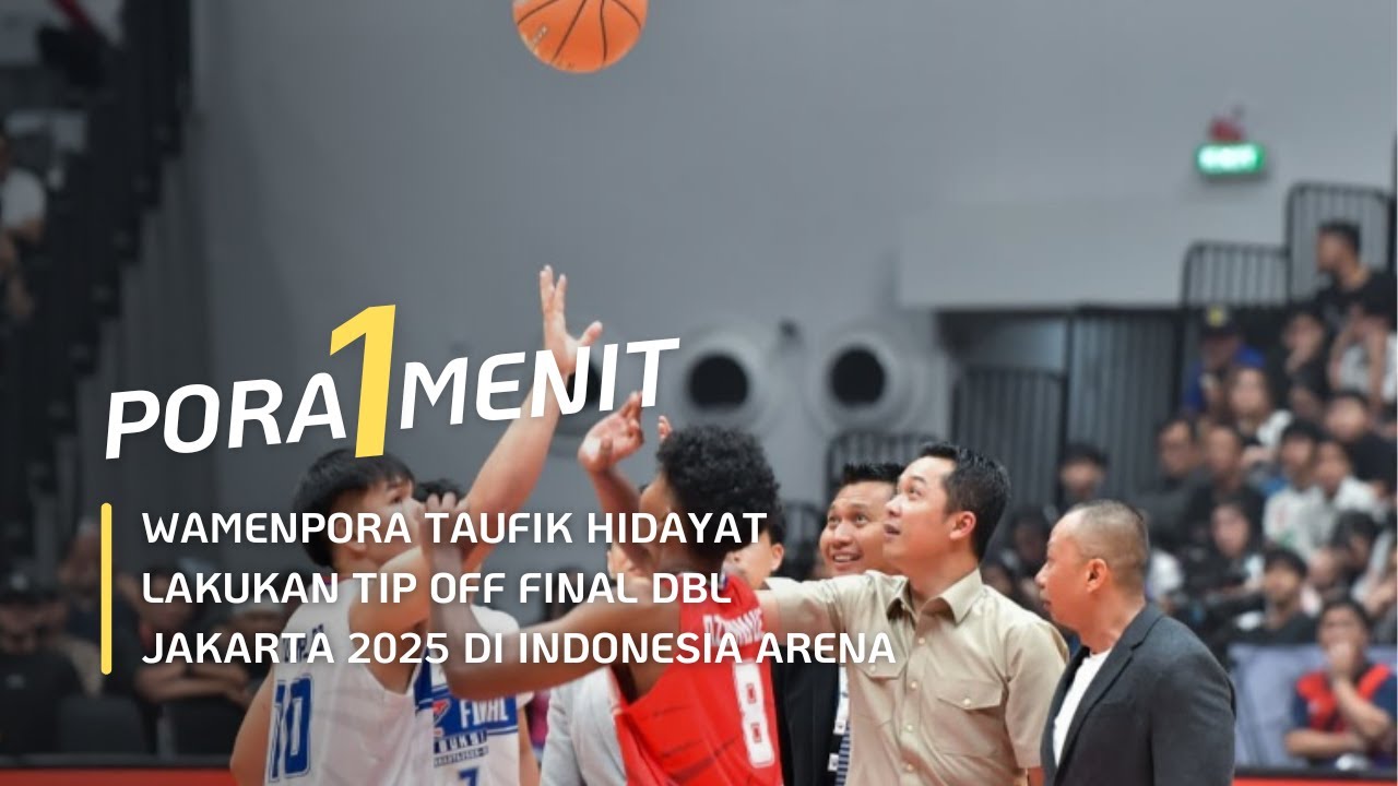 Wamenpora Taufik Hidayat Lakukan Tip Off Final DBL Jakarta 2025 di Indonesia Arena