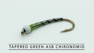 Tapered Green ASB Chironomid Fly Tying Tutorial
