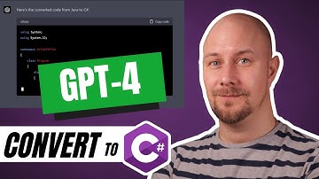 Converting Java to C# using GPT-4