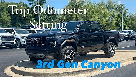 How to Set Your Trip Odometer on Your 2024 GMC Canyon : 3rd Generation Canyon