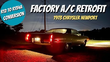 A/C Retrofit! R12 to R134a conversion, 1973 Chrysler Newport, MoPar big block air conditioning