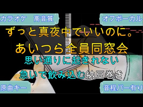 あいつら全員同窓会/ずっと真夜中でいいのに。【原曲キー・生演奏カラオケ】高音質・歌ってみたOK！