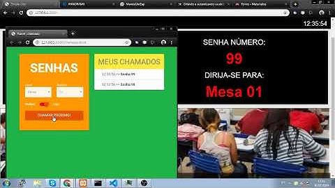 Painel de senhas com javascript