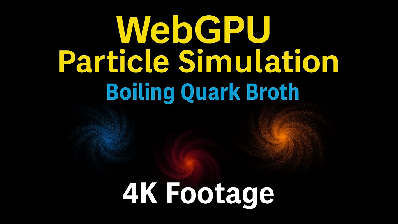 🎆 0041 | Hypnotic Movement | 4K Footage | WebGPU Particle Simulation ...