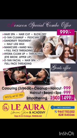 LE AURA UNI SEX SALON PANDALAM...........