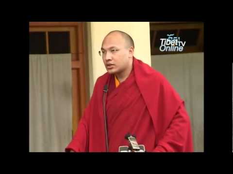HH The Gyalwang Karmapa Ogyen Thrinley Dorje Gives Speech On Tribute To Katri Prof. Samdong Rinpoche