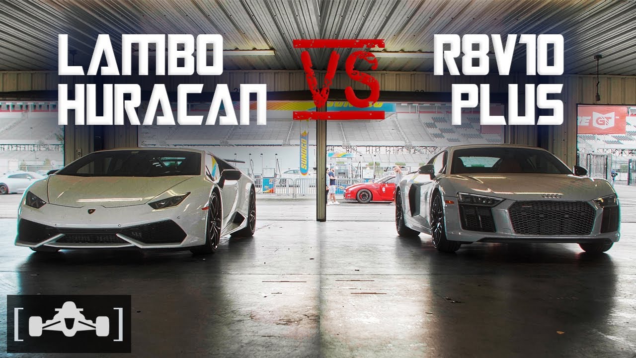Audi R8 V10 Plus vs. Lamborghini Huracan Roll Race | Textbook Definition of  a Driver's Race - YouTube