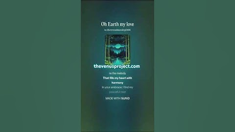 Oh Earth my love 2 Short (AI Song) by #Suno lyrics by Meta Llama 3.2 AI Artificial Intelligence