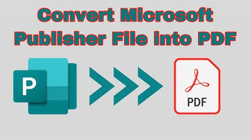 How to Convert a Microsoft Publisher File into PDF File - convert publisher to pdf (.pub to .pdf)