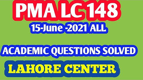 | PMA LC-148 || | LAHORE CENTER | | 15 June 2021 | ARMY INITIAL TEST |
