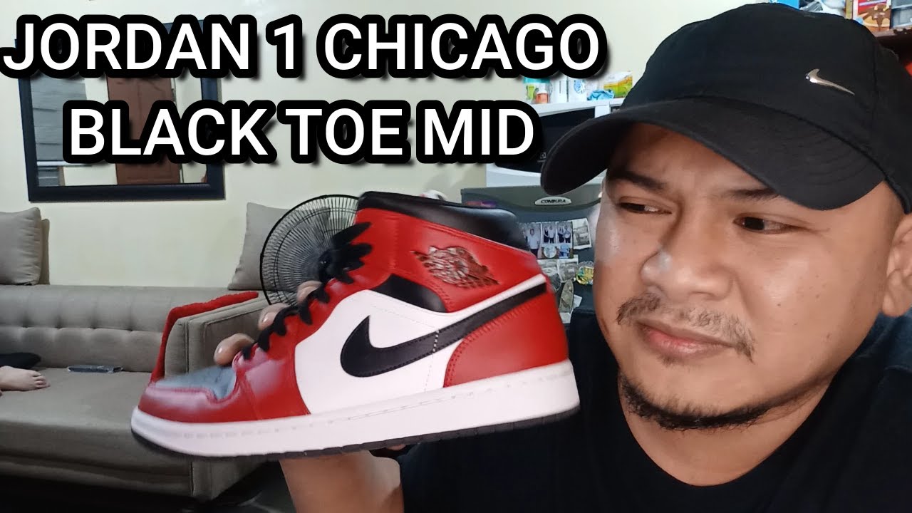 jordan 1 mid chicago white heel stockx