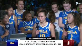 UCLA storms Pac-12 Networks set after knocking off top-seeded Stanford in Pac-12 Tourney semis
