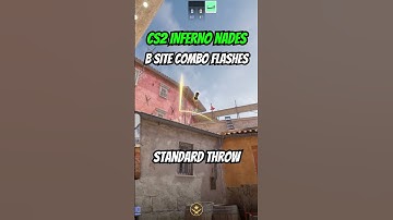 CS2 Inferno Flash Combo for B Site Entry! #cs2 #counterstrike2