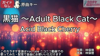 ガイドなし】黒猫 ～Adult Black Cat～／Acid Black Cherry【カラオケ