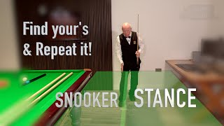 155. Snooker Stance - Find your's and repeat it!