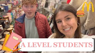 REALISTIC DAY IN THE LIFE OF AN A LEVEL STUDENT | Exam prep, shopping and meeting friends x