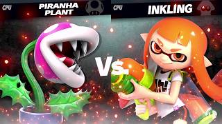 LVL 9 CPU Piranha Plant VS. Inkling - Super Smash Bros. Ultimate