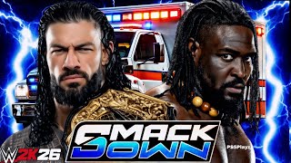 Roman Reigns vs Oba Femi Wwe SmackDown 08 May 2026 Ambulance WWE2K26 - PS5 4K Game Play #wwe2k26  screenshot 2