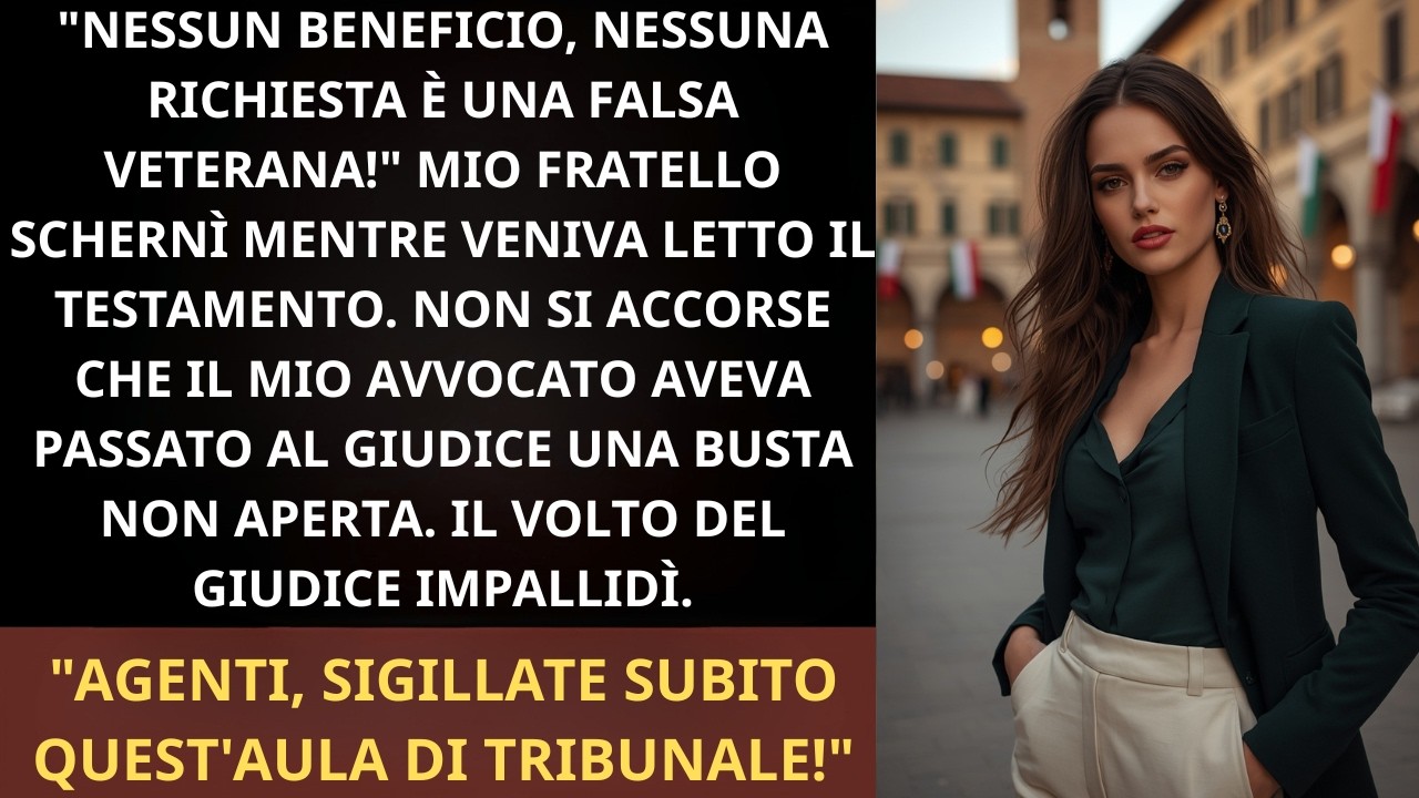 Avevo appena preso il risotto quando mio fratello, davanti a tutta la famiglia e ai suoi clienti importanti, ha detto che non avevo mai combinato nulla di serio nella vita. Ero a casa sua,...