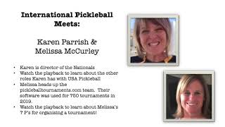 International Pickleball Meets Karen Parrish & Melissa McCurley