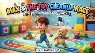Max & The Toy Cleanup Race | Fun 3D Cartoon Story for Kids | Learn to Clean Up! 🧸✨🚗 screenshot 5