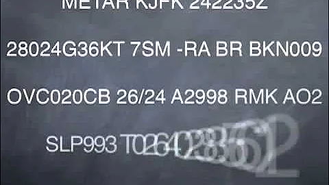 Decoding METARS MzeroA com