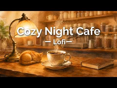 Cozy Night Cafe Lofi｜Smooth Jazz BGM・1 Hour 🦉