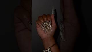 LV Designer Snow Globe Nails #nailart #nails #nailtutorial