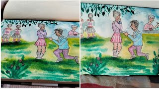 Couple Drawing//Colour Pencil Drawing Idea//Couple Drawing Idea//Couple Drawing With Colourpencil