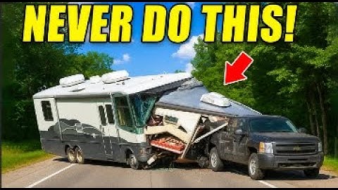 Fouten bij het slepen van een camper die ongelukken veroorzaken (en hoe u ze kunt voorkomen!)