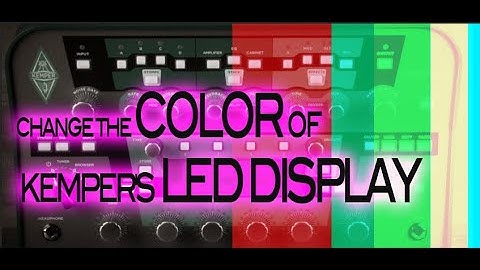 Change the COLOR of KEMPER