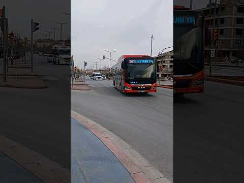 Konya Belediye Otobüs Geçişleri #141 (57 S.Eyyubi Tramvay) Man Lion's City G CNG