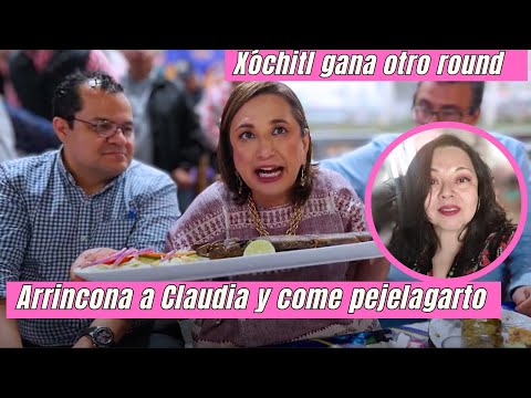 Xóchitl arrincona a Claudia y come pejelagarto