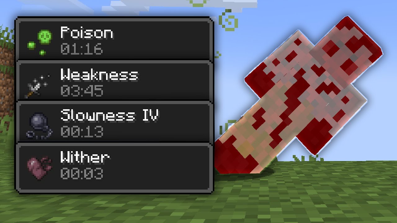 Minecraft, but I get a random potion effect every 3 minutes...