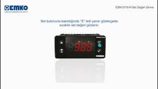 Entering, Changing the Hysteresis-Free (HST) Parameter EMKO ESM 3710-N Temperature Controller