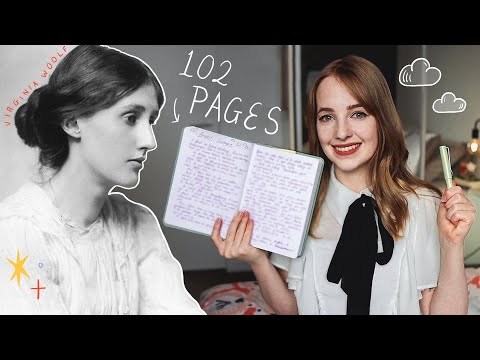 I tried Virginia Woolf's journaling routine for a MONTH 📖