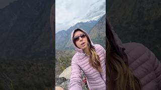 Majestic mountain goat spotting 🐐 what a cool experience! #mountaingoat #mountains #climbing