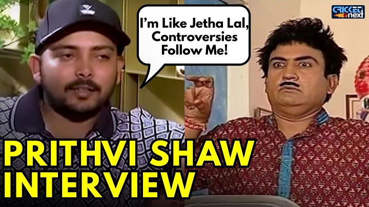 Prithvi Shaw Interview: 'Mai Taarak Mehta Ka Ooltah Chashmah ka Jethalal Hun' | Sachin Tendulkar