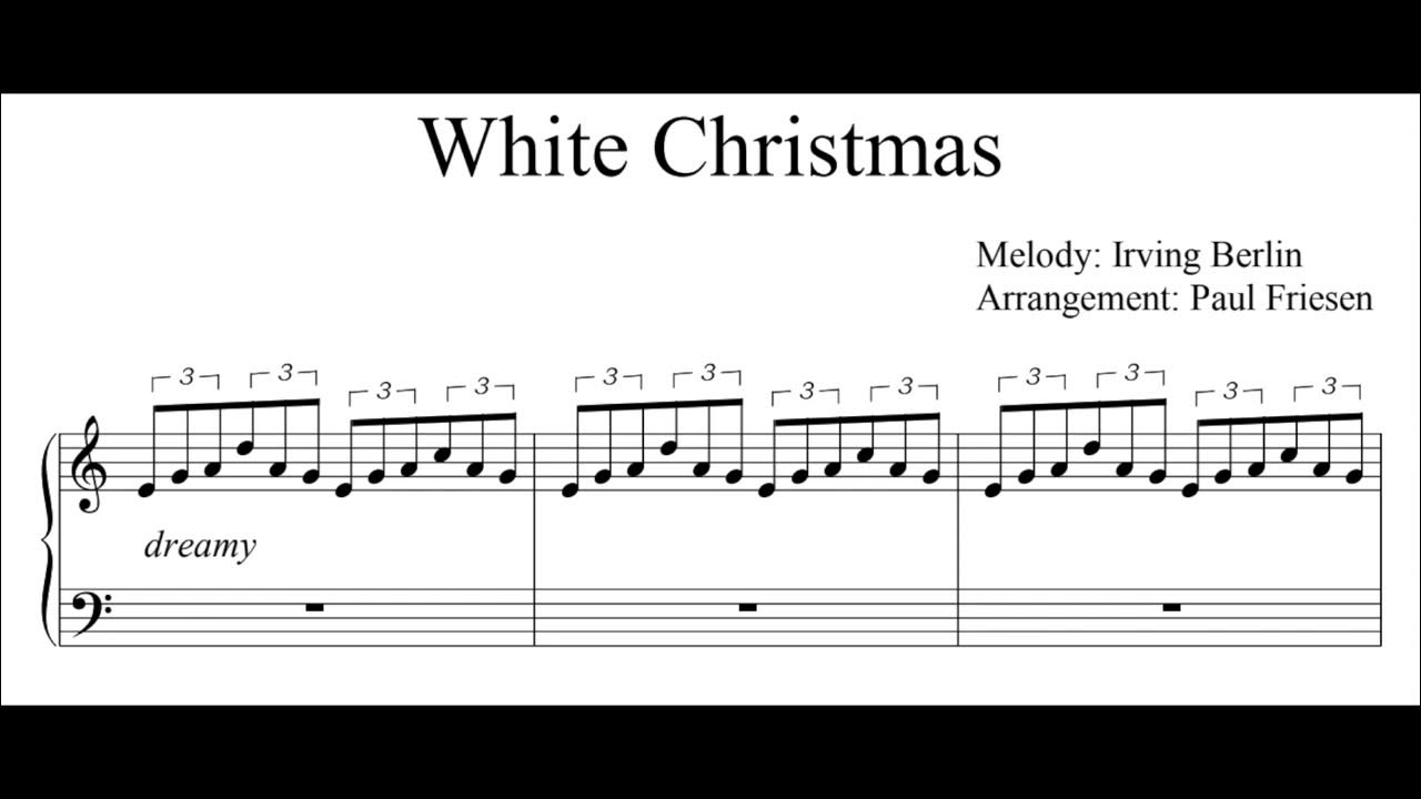 White Christmas Piano Cover (Sheet music) YouTube