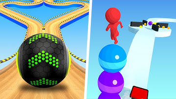 💜🧡 Going Balls Vs Stack Rider New Update Gameplay Speedrun All Levels 4K 19