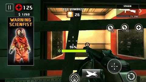 Dead trigger 2 scar & spagin level 58 gameplay iOS on hard.