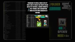 GTA V How to Create SCRIPTS Folder 2025 Without OpenIV #shorts #gta