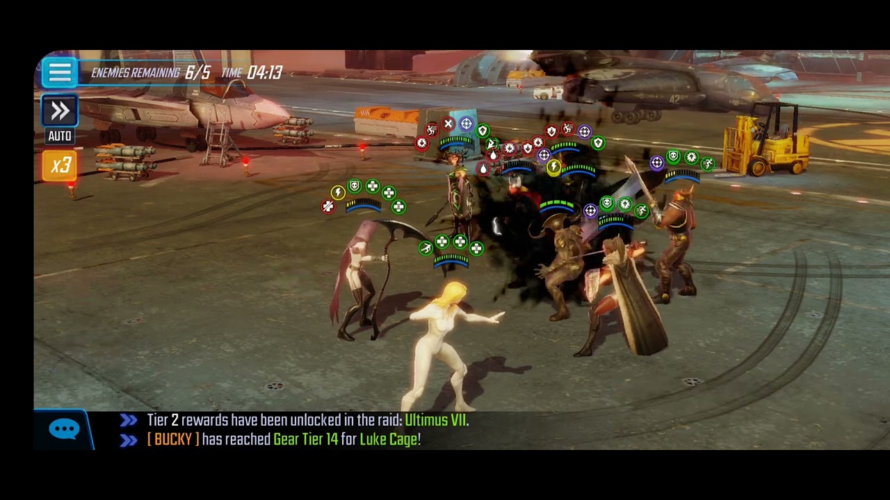 War!! 700k Asgardian with Boost Defeated Marvel Strike Force YouTube