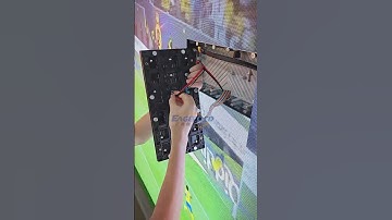 This LED screen is under maintenance. #leddisplay #ledwall #ledmodules #eagerled #foryou