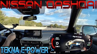 Nissan Qashqai e-Power 2023 | Prueba en autopista | 0-130 km/h | Tekna | POV