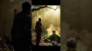 🌿 Forest Encounter – The Peacock and the Hunter #shorts