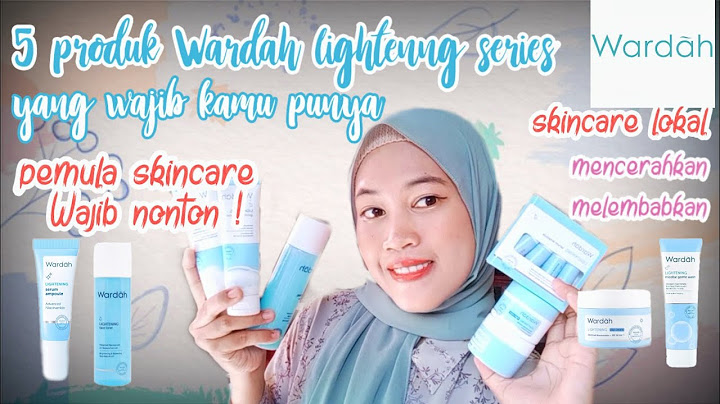 Skincare wardah terdiri dari apa saja