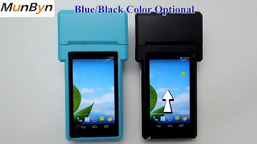 MUNBYN Android POS Terminal Handheld PDA with Receipt Printer and 1D CCD Barcode Scanner IPDA017