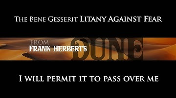 Litany Against Fear Musical Arrangement